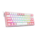 Redragon K616 Fizz PRO 60% Wireless RGB Red Switches (White/Pink)