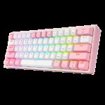Redragon K616 Fizz PRO 60% Wireless RGB Red Switches (White/Pink)