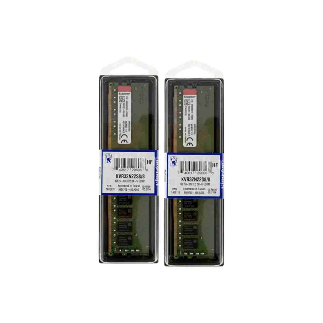 Kingston (8x2) 16GB DDR4 3200MHz CL22 (KVR32N22S8/8) Kingston (8x2) 16GB DDR4 3200MHz CL22 (KVR32N22S8/8)