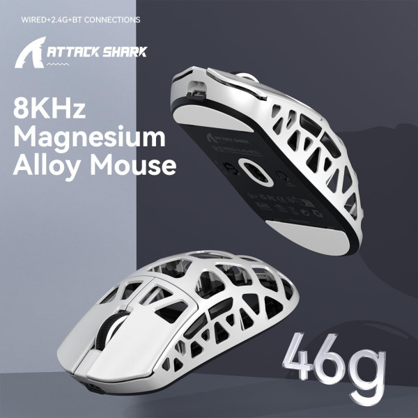 ATTACK SHARK R3 (White) - PC Portable