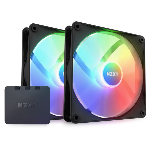 NZXT F140 RGB Core Twin Pack (Black)