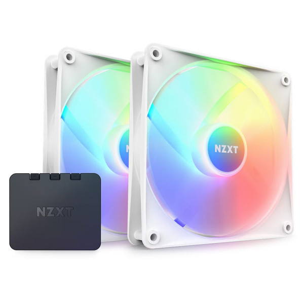 NZXT F140 RGB Core Twin Pack (White)