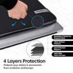 Sounce Protective Laptop Bag Sleeve fits Upto 15.6" Wrinkle Free, Padded, Water Resistant Light Neoprene case Cover Pouch, Compatible for All Notebooks Such as Mac Book Pro (15.6 inch) – Image 5