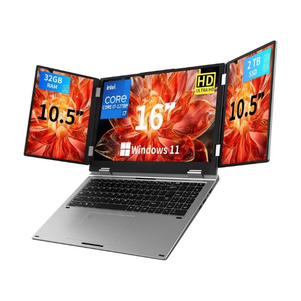 KOOFORWAY Triple Screen i7-1270P / 32GB RAM / SSD 2TB / Windows 11 Pro